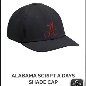 Black lulu-lemon Alabama Crimson Tide Hat with Red A